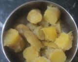 A picture of step 1 of Sweet potato chat(sakarkandi chat).
