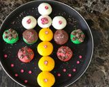 A picture of step 7 of # Rainbow 🌈 cakes# Rainbow contest# Day 4# 11/6/18Rice flour rainbow cakes.