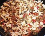 A picture of step 6 of Shakshuka with Eggs and Cheese.
