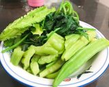 Hình bước làm 2 của món Mắm cá lóc chưng thịt ba rọi