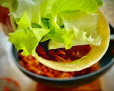 Foto del paso 4 de la receta: Piadinas caseras de pollo frito caramelizado picante