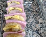 Foto del paso 2 de la receta: Peceto con ananá, queso y jamón con crema de choclo