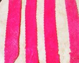 A picture of step 12 of Homemade farfalle pasta in three colour.