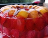 Foto langkah ke 4 dari resep Puding Buah Simpel🍓🥭🍇.