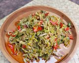 Foto langkah ke 8 dari resep Tumis Bunga Pepaya Teri (tidak pahit).