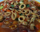 Foto langkah ke 3 dari resep Cumi Pedas Saus Tiram.