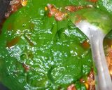 A picture of step 6 of Corn Palak Paneer Curry.