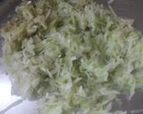 A picture of step 1 of Bottle gourd and cucumber pakoda.