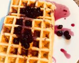 Φωτογραφία βήματος 7 της συνταγής Waffles με σως μύρτιλλα-λεμόνι