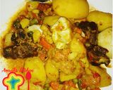 A picture of step 9 of Potato porridge.