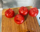 Une image de l'étape 3 de Salade de betteraves et tomates à la feta et oignon rouge.