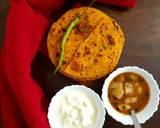 Leftover dal paratha recipe step 4 photo
