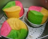 Foto langkah ke 2 dari resep Bolu Kukus Pelangi.