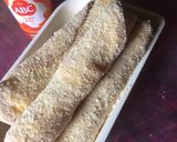 Foto langkah ke 4 dari resep Roti twar gulung isi mozarella sosis.