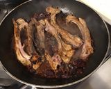 Une image de l'étape 7 de Côtes de chevreau façon travers au chorizo.