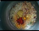 A picture of step 4 of Akhi masoor dal.