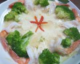 รูปขั้นตอนการทำที่ 3 ของ กุ้งนึ่งนมสดผงกระหรี่