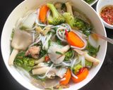 Hình bước làm 4 của món Bánh canh nấm