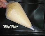 Hình bước làm 3 của món Bánh su kem vị custard & vị matcha