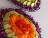عکس مرحله 1 از دستور ایده تزیین سالاد🥬🥒🍅🥕