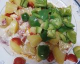 A picture of step 1 of Mix vegetable biryani.