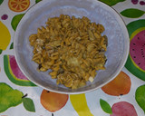 Foto del paso 6 de la receta: Fusilli de garbanzos y curcúma con salsa de cebolla y shiitakes