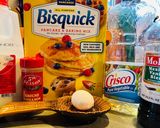 A picture of step 1 of Christmas 🎄 Baked Fruit Pancake 🥞.