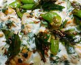 A picture of step 10 of Besan Dahi Baray.