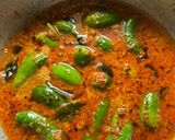 A picture of step 5 of Stuffed Tondali peanuts masala with jowar bhakri and spicy thecha, in dinner.