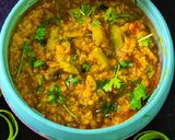 लौकी मूंग दाल की सब्जी (lauki moong dal ki sabzi recipe in Hindi) रेसिपी चरण 4 फोटो