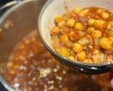 A picture of step 7 of Middle Eastern inspired Chickpea, potato and tomato soup.