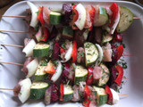 Chicken skewers BBQ