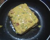 A picture of step 6 of Besan masala toast.