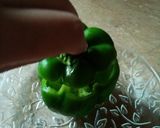A picture of step 3 of Qeema bhari shimla mirch (Mince stuffed Capsicum).