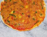 A picture of step 3 of Cheese masala tortilla wraps.