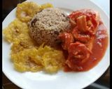 Foto del paso 19 de la receta: Salmón en salsa de soja, mostaza, miel, pasta de tomate y langos