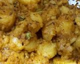 A picture of step 4 of Laccha Paratha with Aloo Sabzi.
