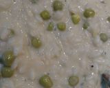 Foto do passo 3 de Risoto de ervilhas frescas e gorgonzola