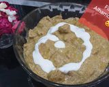 A picture of step 6 of White karahi #Ramadankityari.