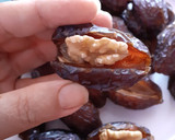 A picture of step 2 of Nuts filled dates.