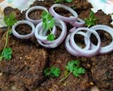 A picture of step 2 of Chapli kabab.