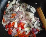 Foto langkah ke 2 dari resep Tumis pedass kacang panjang dan melinjo.