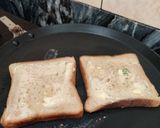 A picture of step 2 of Garlic chilli butter toast.