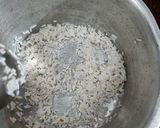 A picture of step 1 of Payasam with jaggery.