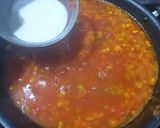 A picture of step 7 of Tomato Macaroni Soup.