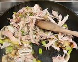 A picture of step 2 of Leftover creamy mustard turkey.