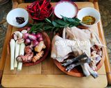 Foto langkah ke 1 dari resep Gulai Kojo Ayam Kampung Ala Sumsel.