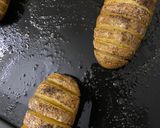 A picture of step 3 of Hasselback Potato.