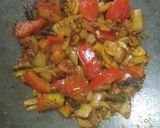 A picture of step 5 of Sweet and sour  Tomatoes and onion sabzi.