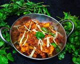 A picture of step 6 of Prawns angara karahi.